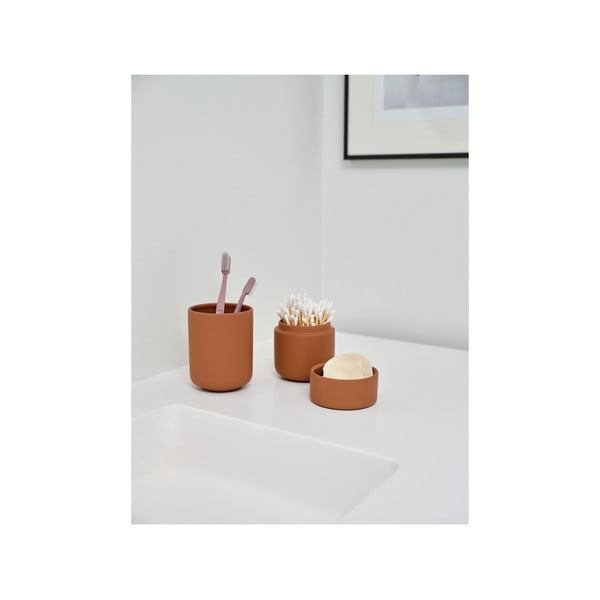 Oranžen lončen lonček za zobne ščetke Ume – Zone-image-3