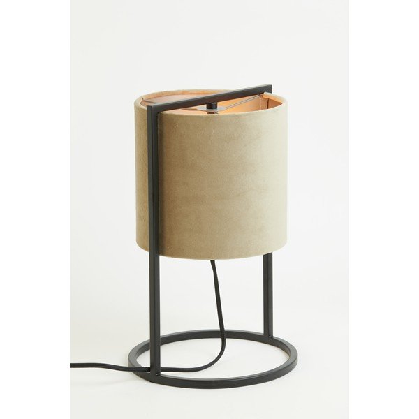 Ćrno-bež namizna svetilka (višina 35 cm) Santos - Light & Living-image-3
