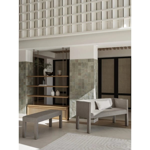 Bež klop iz tkanine bouclé Sitta – Blomus-image-4