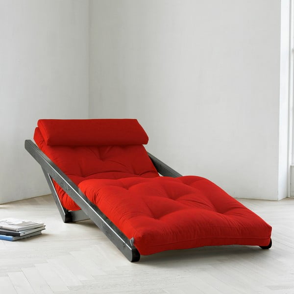 Lounge stol Karup Figo, Wenge/Red, 70 cm