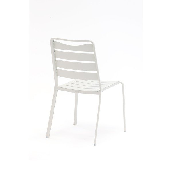 Beli kovinski vrtni stoli v kompletu 4 ks Spring – Ezeis-image-2