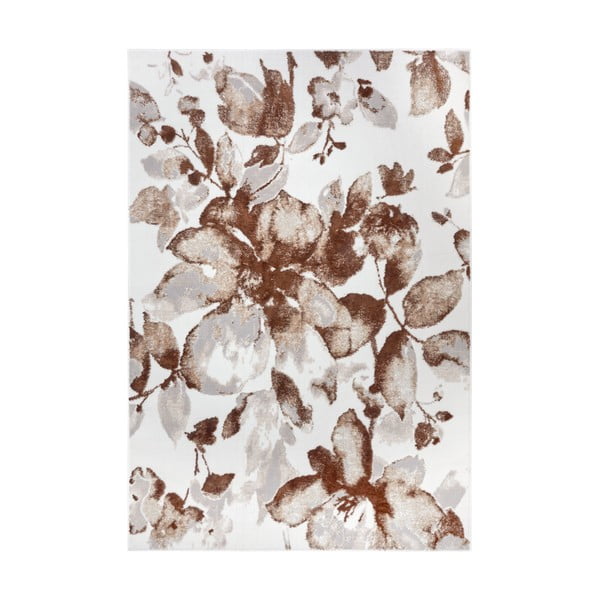 Rjava preproga 67x120 cm Shine Floral – Hanse Home