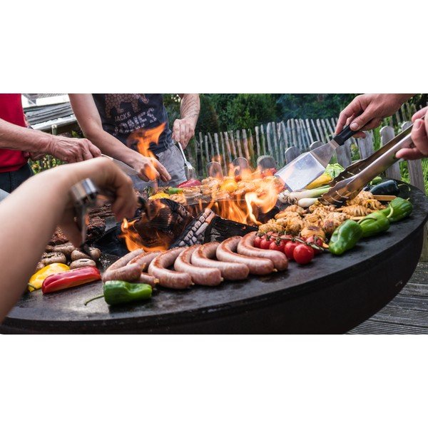 Rjav zunanji žar na drva Remundi Nero S, višina ø 62 cm-image-4