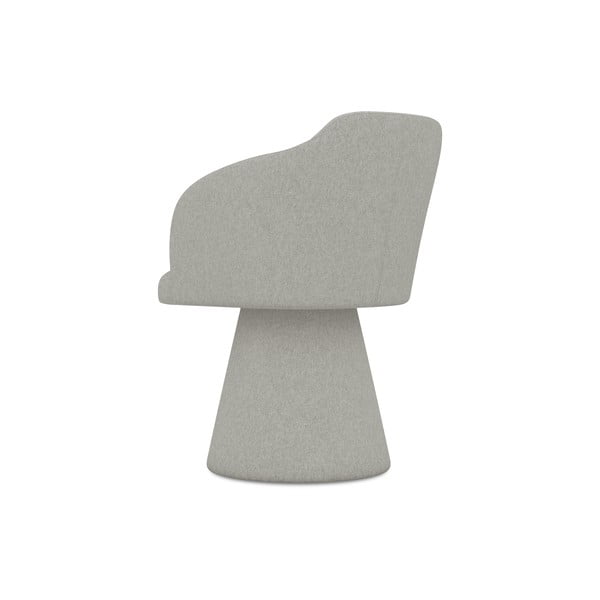 Svetlo siv oblazinjen jedilni stol Kanoa – Makamii-image-3