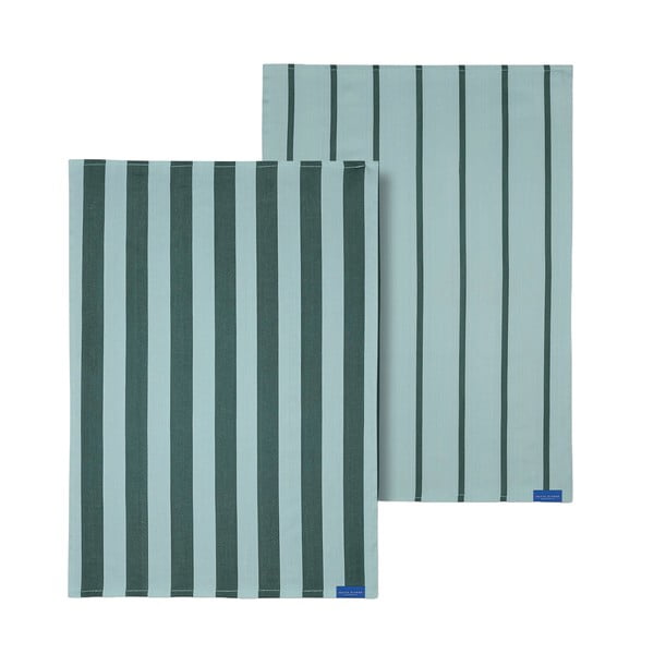 Bombažne kuhinjske krpe v kompletu 2 ks 50x70 cm Stripes – Mette Ditmer Denmark