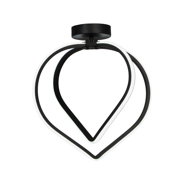 Črna kovinska LED stropna svetilka Pars – Squid Lighting