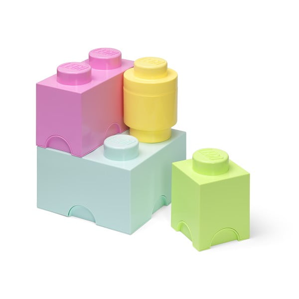 Otroške plastične škatle za shranjevanje v kompletu 4 kos Box - LEGO®
