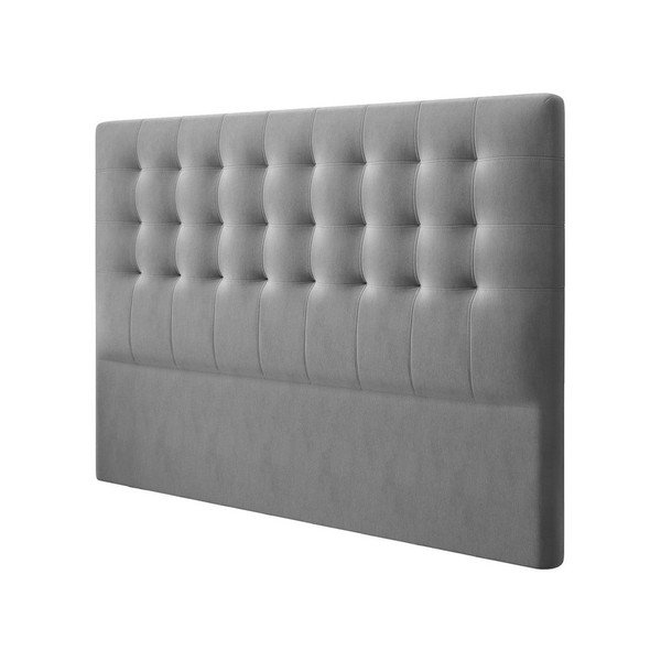 Sivo žametno vzglavje Windsor & Co Sofas Athena, 140 x 120 cm-image-2