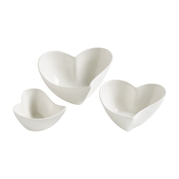 Bel porcelanast komplet za serviranje 3 ks Amore – Maxwell & Williams