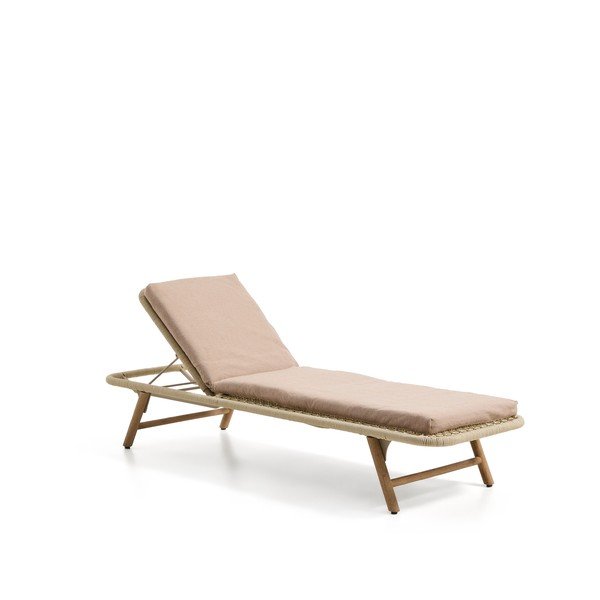 Bež vrtna sedežna blazina za ležalnik 50x175 cm Maoni – Kave Home-image-3