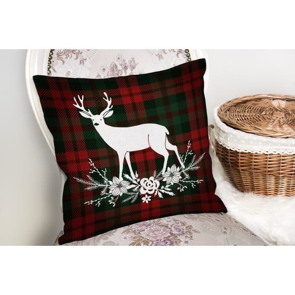 Tekstilna prevleka za blazino z božičnim motivom 43x43 cm – Mila Home-image-2