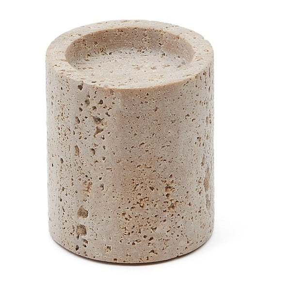 Kamnit svečnik za čajno svečko Siva – Kave Home