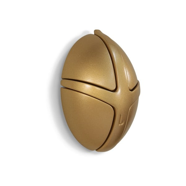 Plastičen stenski obešalnik v zlati barvi Tick – Spinder Design