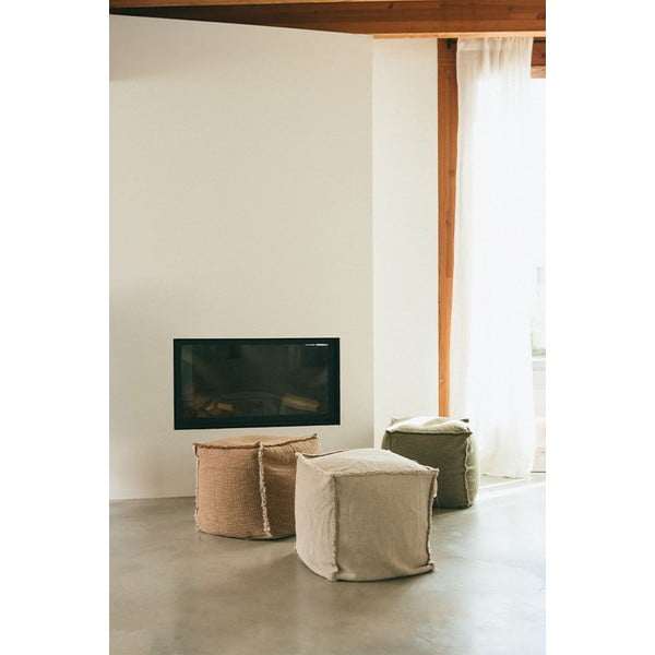 Kremno bela vreča za sedenje Handloom – Lorena Canals-image-2