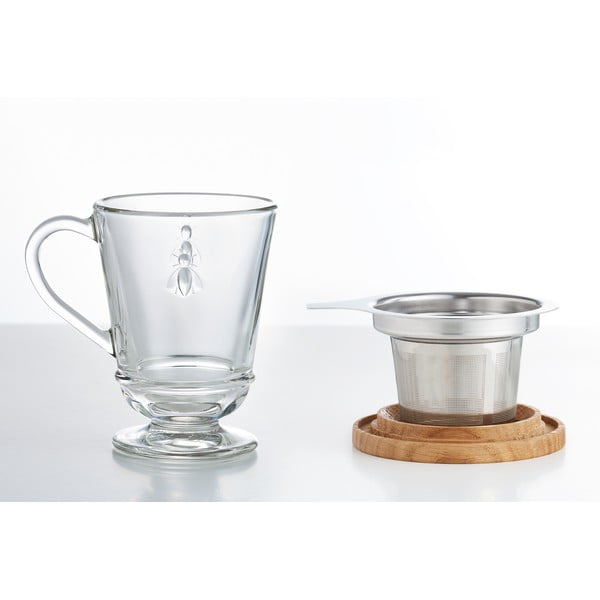 Steklena skodelica s cedilom 270 ml Abeille – La Rochére-image-4