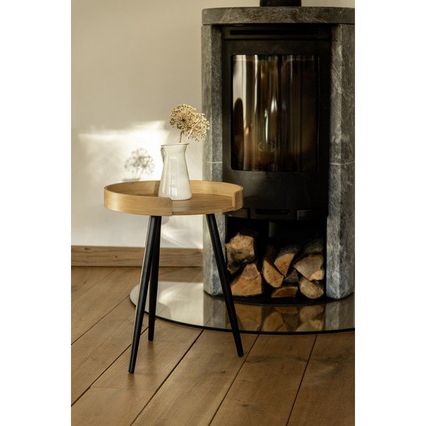 Bambusova okrogla stranska mizica ø 40 cm Loft – Wenko-image-4