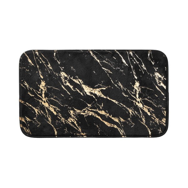 Kopalniška preproga v črni in zlati barvi 45x75 cm Aquamarbre – douceur d'intérieur