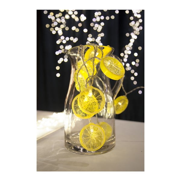 LED svetlobna veriga Star Trading Fruity Lemons, 10 luči