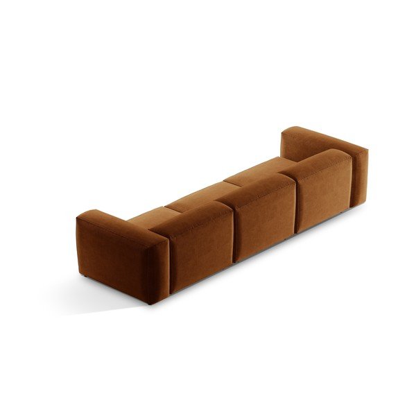 Opečnato oranžna sedežna garnitura 364 cm Bergamo – Cosmopolitan Design-image-4