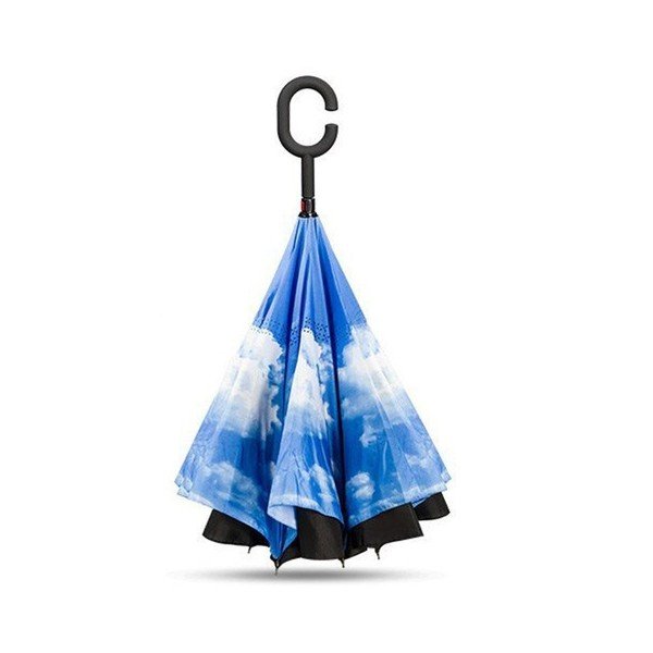 Modro-črni dežnik Sky, ⌀ 110 cm-image-2