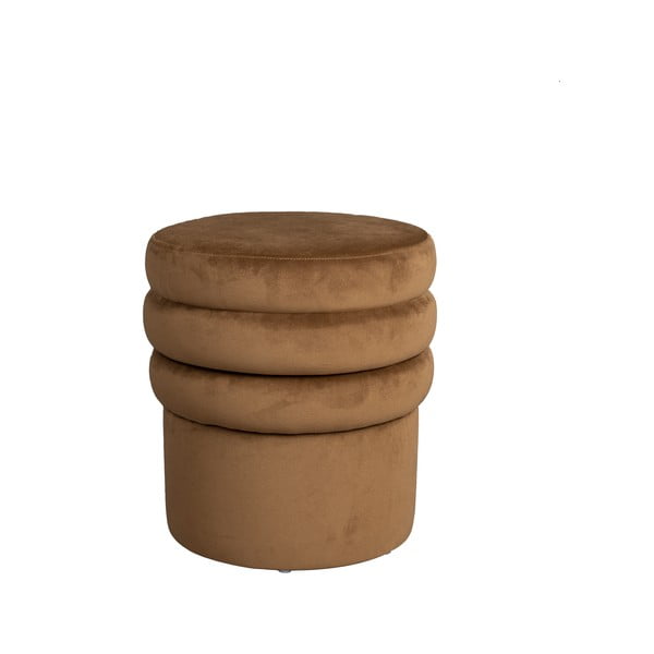 Rjav žameten tabure Aditi – Dutchbone