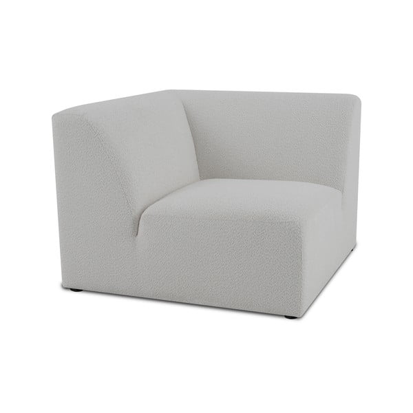 Bel modul za sedežno garnituro iz tkanine bouclé (s kotom po izbiri) Roxy – Scandic-image-1