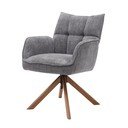 Sivi oblazinjeni jedilni stoli v kompletu 2 ks Marilla – Unique Furniture