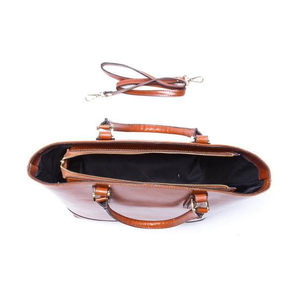Usnjena torbica Sofia Cardoni 3016 Cognac-image-1