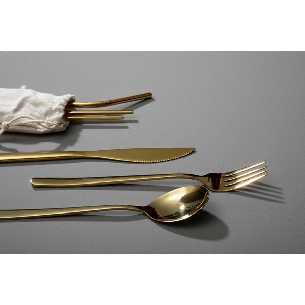 Pribor iz nerjavečega jekla v zlati barvi 6 ks Mimo – Premier Housewares-image-2