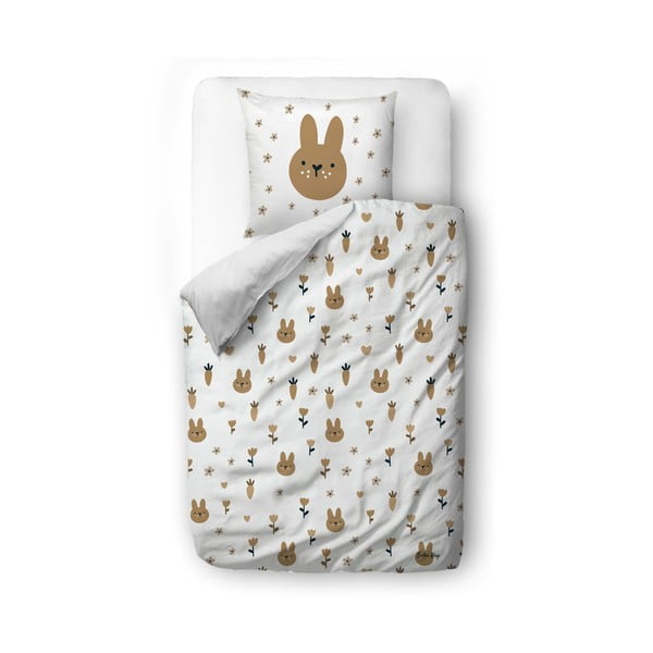 Enojna otroška posteljnina iz bombažnega satena 140x200 cm Sweet Bunnies – Butter Kings