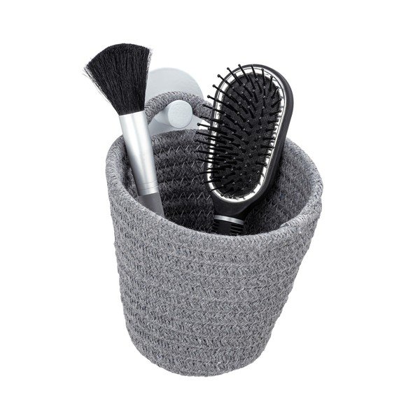 Siva košara za shranjevanje z ročajem za obešanje Wenko -image-2