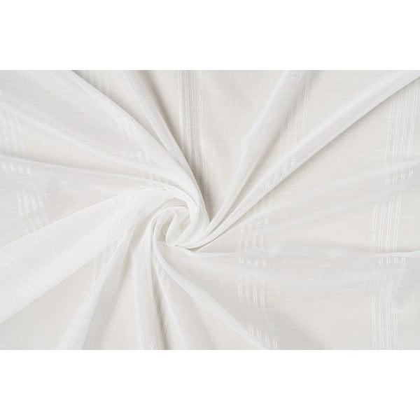 Bela prosojna zavesa 300x245 cm Dakota – Mendola Fabrics
