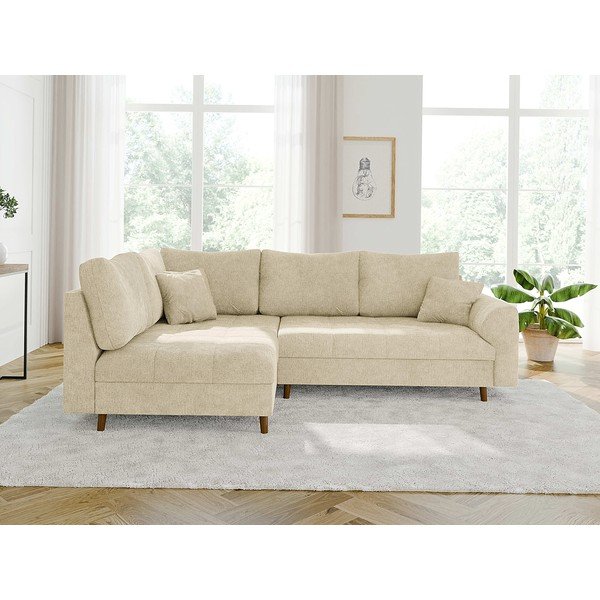 Bež kotna sedežna garnitura (levi kot) Ariella – Ropez-image-1