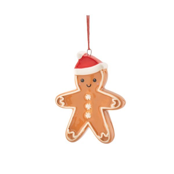 Keramičen okrasek za jelko 6 cm Gingerbread – Sass & Belle
