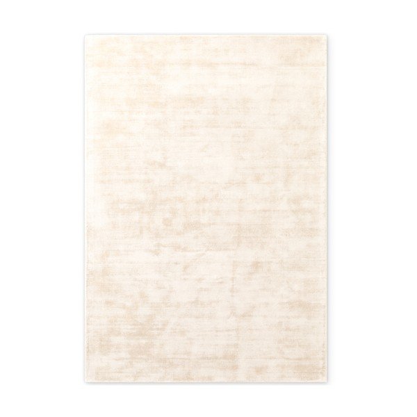 Slonokoščena ročno tkana viskozna preproga 80x150 cm Noemi – Vikosa