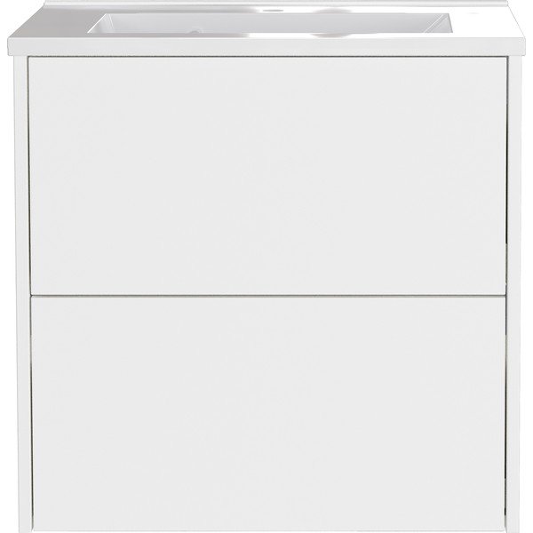 Bela stenska omarica za pod umivalnik v mat dekorju 61x61 cm Bodera – Germania-image-2