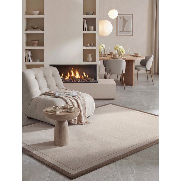 Rjava/kremno bela preproga iz mešanice volne 120x170 cm Niko – Villeroy&Boch-image-4