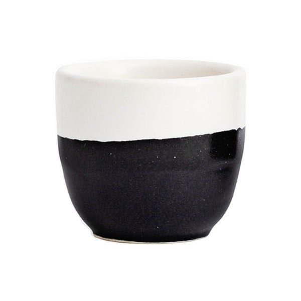 Črno-bela skodelica iz keramike ÅOOMI Luna, 200 ml
