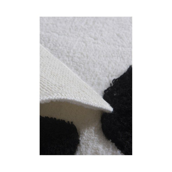 Črno-bela kopalniška preproga Crasso Panda, 100 x 60 cm-image-2