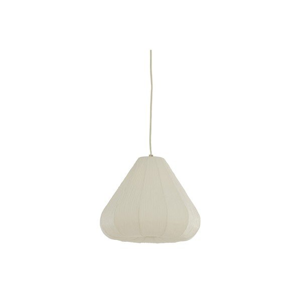 Kremno bela viseča svetilka s papirnatim senčilom ø 10 cm Sarella – Light & Living