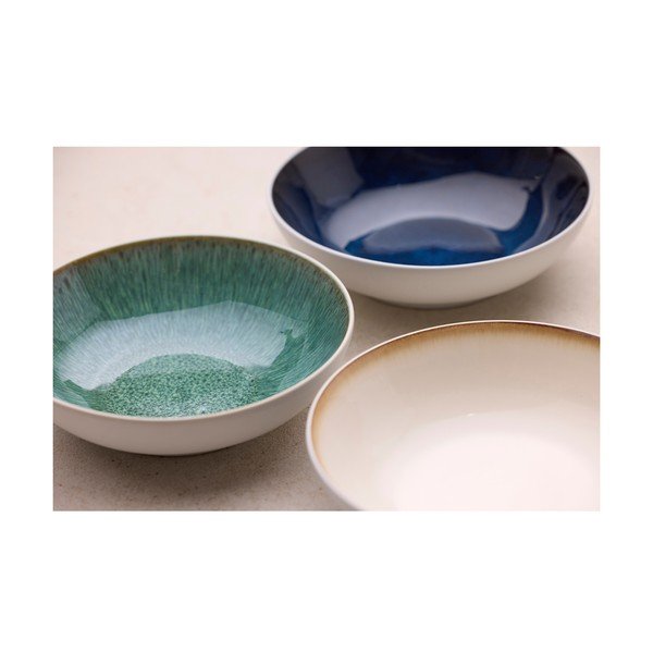 Belo-zelena skledica iz kamenine 900 ml Gastro White/Green – Bitz-image-4