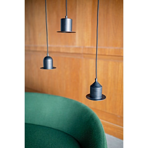 Komplet 3 črnih visečih svetilk EMKO Hat-image-3