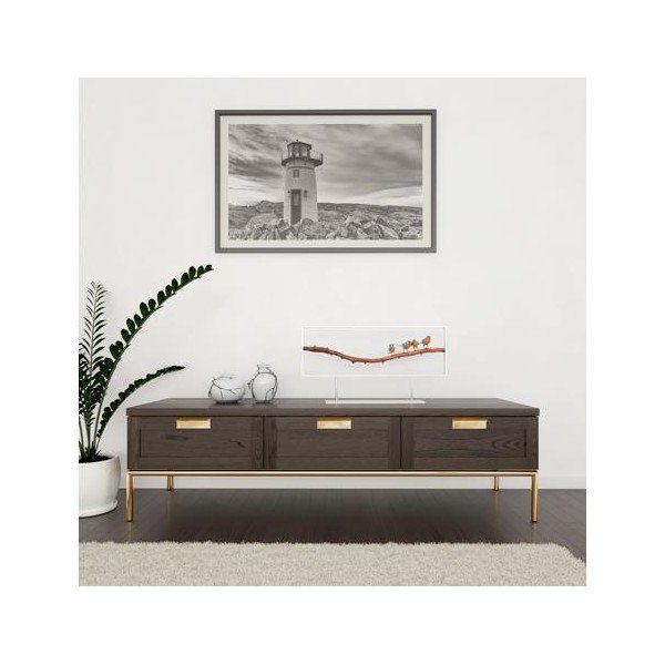 Črna komoda Woodman Pimlico Lowboard-image-1