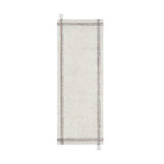 Kremno bel pralen ročno tkan bombažen tekač 80x230 cm Cuisine Natural – Lorena Canals