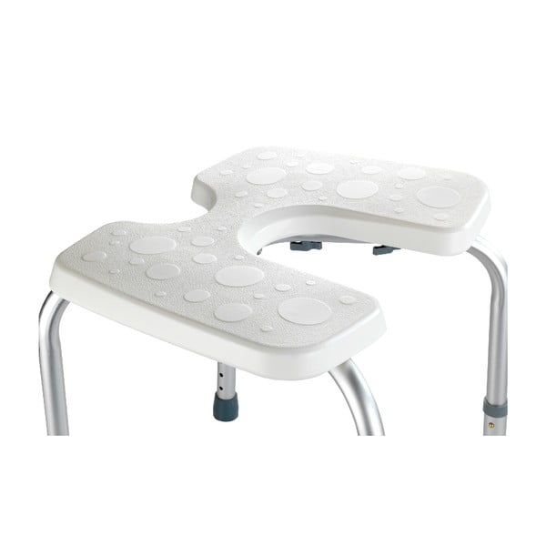 Bel stolček za prho Wenko Hygienic Stool White, 53 x 46 cm-image-1