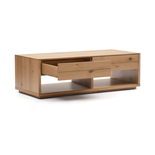 Mizica v hrastovem dekorju v naravni barvi 60x140 cm Alguema – Kave Home-image-3