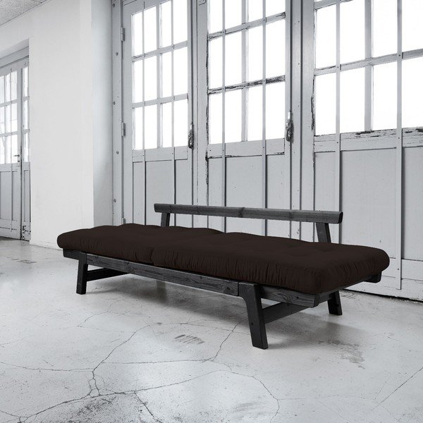 Raztegljiv kavč Karup Step Black/Brown-image-2