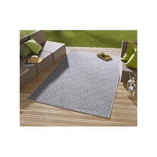 Modra zunanja preproga NORTHRUGS Karo, 140 x 200 cm