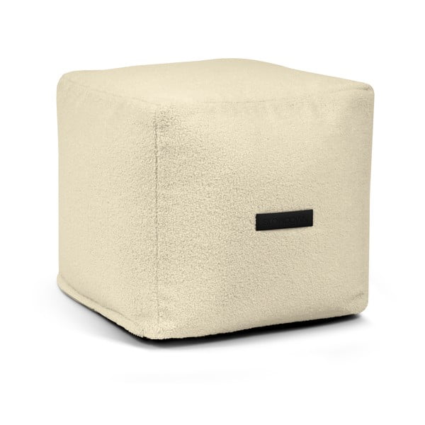 Kremno bela vreča za sedenje iz tkanine bouclé Up! MooG – SLOWDOWN