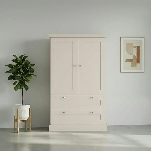 Bež omarica v mat dekorju 83x130x35 cm Binz – Støraa-image-2